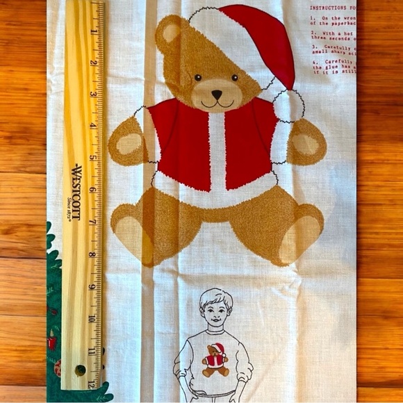 VINTAGE 1992 Fabric Traditions Christmas Appliqué Panel - DIY Holiday Crafts - Picture 9 of 11